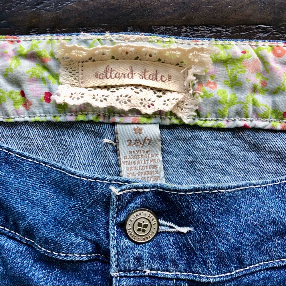 Altered State Eyelet Ruffle lined shorts - Picture 2 of 5
